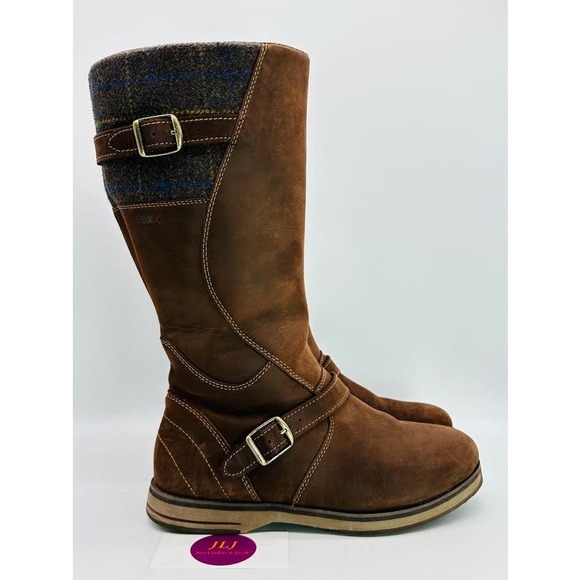 L.L. Bean Shoes - L.L. Bean Women's Park Ridge Brown Leather Waterproof Tall Boots 501866 Size 7
